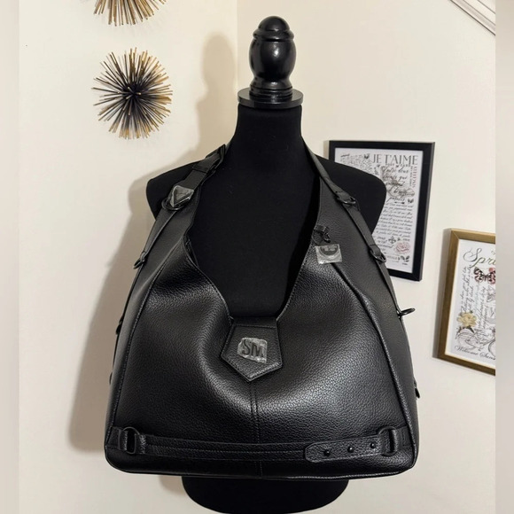 Steve Madden Bstewie hobo shoulder bag in black NWT - Picture 2 of 16